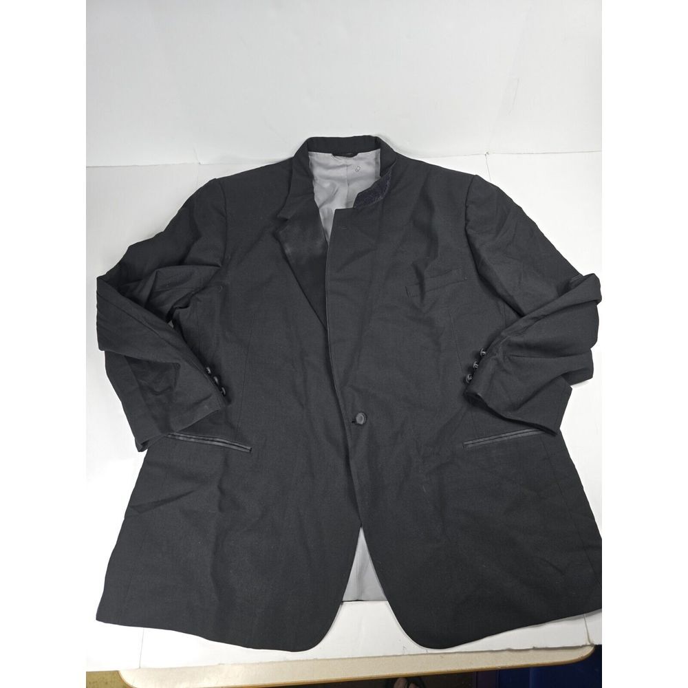 Vintage Christian Dior Monsieur Black Suit Blazer Jacket Men's‎ Size 52 L